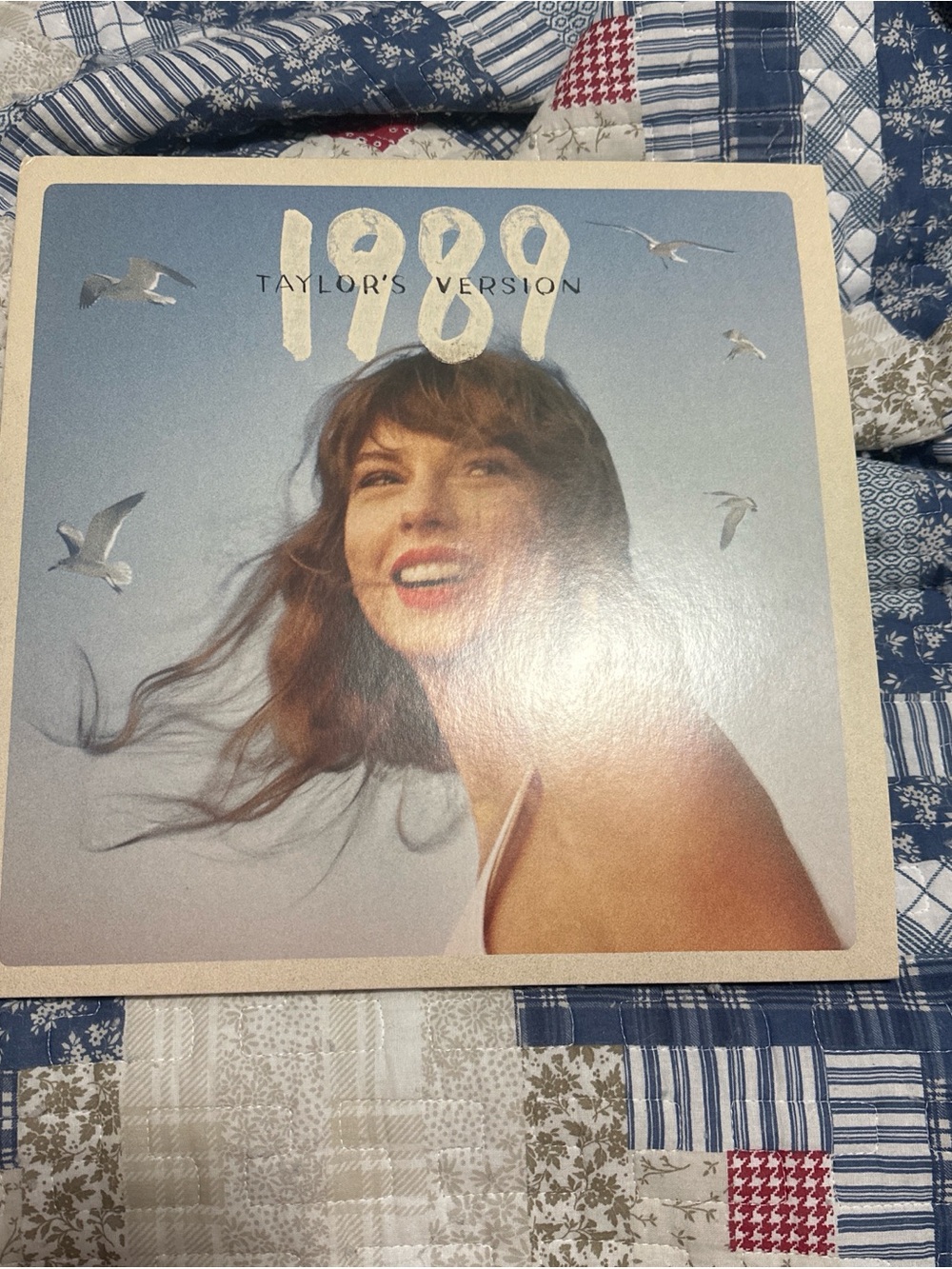 Taylor Swift Blue and Cream 1989 Album Artwork Print